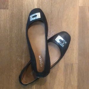 Coach leather flats